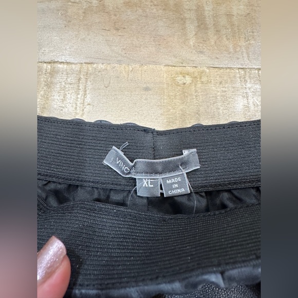 Vince lamb leather two toned color block mini skirt FIRM PRICE - Picture 11 of 16